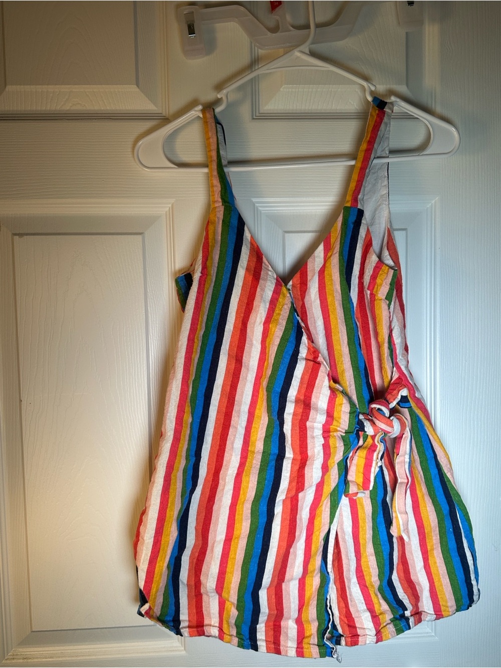Le Lis Multicolor Striped Sleeveless Romper